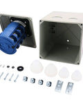 Universal Rotary Changeover Cam Switch 63A 660V Three Phase Three Position With Master Switch Exterior Box LW28 63 4 components