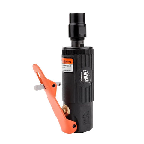 Close-up of straight air die grinder from Two Piece Air Die Grinder Set With Straight And Angled Grinders, 1/4 And 1/8 Inch Collets