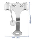 Two Pack Epee Socket Replacement Tool Durable Stainless Steel Stand for Fencing Training with measurements