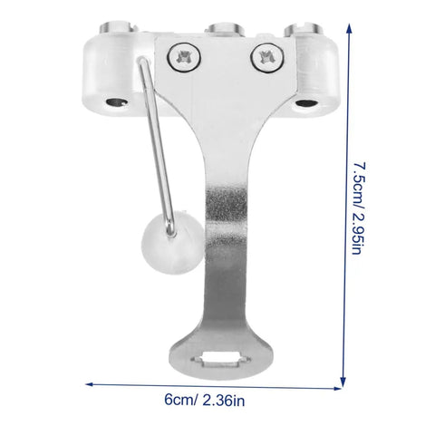 Two Pack Epee Socket Replacement Tool Durable Stainless Steel Stand for Fencing Training with measurements