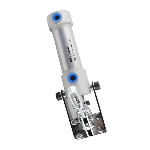 Heavy Duty Iron Air Clamp With G1/8 Interface, Pneumatic Hold Down Cylinder For Industrial Equipment Installation, Mechanical Operations, And Welding Fixtures with mounting base
