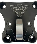 Beefed Up Radius Rods Plate For Can Am Maverick X3 Heavy Duty 6061 Billet Aluminum Plate With D Ring Black Anodized Finish For Extreme Off Road Performance And Durability.