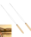 Fly Tying Bobbin Set With Stainless Steel Threader And Ergonomic Handle For Easy DIY Flies And Fly Fishing Tools Pro Grade Durable 2 Pack