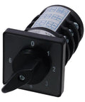 Seven Position Rotary Changeover Switch for High Current Projects, 20A at 500V, Durable Plastic Housing, front view