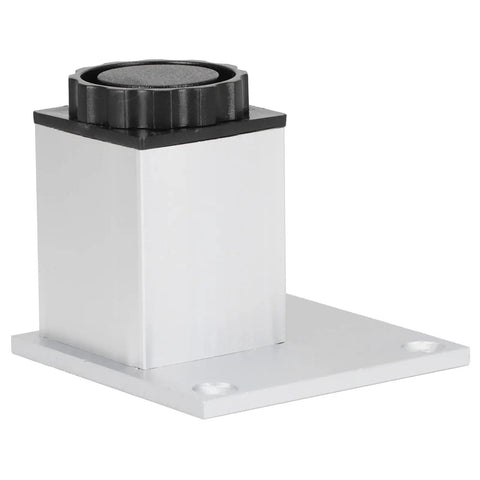 Aluminum Square Sofa Leg Set Adjustable 60mm Cabinet Foot Furniture Hardware Fittings Beefy Support, oxidized finish