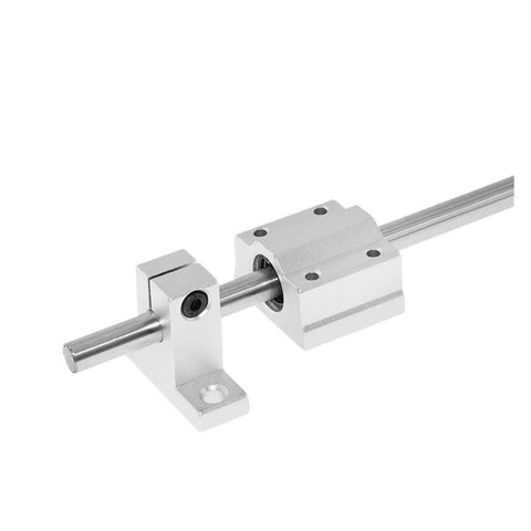 High Precision Linear Guide Rail Kit With 10mm Optical Axis Shaft And SCS10UU Bearing Blocks Perfect For Crazy Smooth 3D Printers And CNC Machines Featuring Zero Stick Slip Motion And Rock Solid Stability In A Complete Set, 10mm steel shaft with SCS10UU bearing block