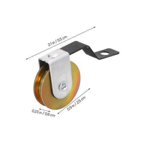 Four Pack Sliding Door Wheel Replacement Kit With Hanging Screen Rollers For Top And Bottom Tracks, single wheel and bracket.