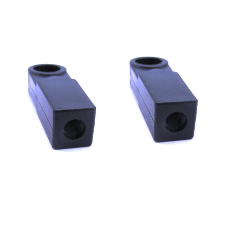 Heavy Duty Remote Control Cable End For Yamaha Outboard Engine Shift And Throttle Mounts Directly On Engine Easy Install For 6HP To 300HP Models From 1984 Through 2012 Replaces OEM Part 6E5 48344 00 Includes Two Pieces displaying black construction, pair.