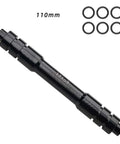 Beefy Thru Axle Adapter 12mm Or 15mm To 9mm Quick Release Conversion CNC Aluminum Hub Converter, 110mm, with O-rings