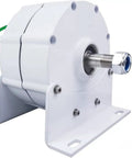 Gearless Permanent Magnet Generator 12V 24V 48V 1200W Low Rpm Motor with Mounting Bracket and controller for wind turbine and solar power.
