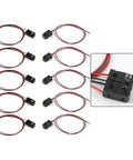 Infrared Break Beam Sensor Kit 5 Pack For Arduino And Robotics, Ultra Fast 2ms Response Time, DC 3 To 5 Volt, 3.28 Foot Detection Range, Photoelectric Switch For Industrial Control And DIY Projects. five black wired sensors