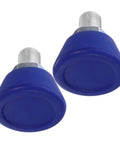 Two Pack Roller Skate Toe Stops And Toe Plugs Adjustable Five Eighth Inch Rubber Stops For Quad Skates Replacement Parts In Bright Blue