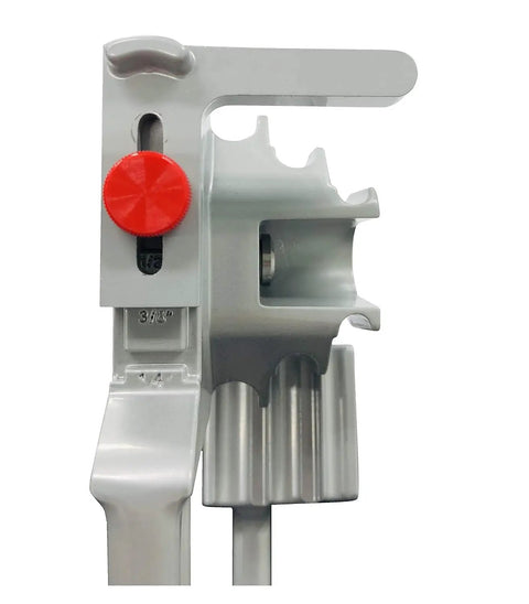 Rock Solid Heavy Duty Triple Head Tube Bender Built For No Sweat 180 Degree Copper And Steel Air Conditioning Line Bending With Clear Calibrated Size Markings tool showing precise size markings.