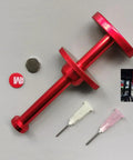 Solder Paste Booster Kit For Mobile Phone PCB BGA Reballing And Pro Grade Soldering Flux Set With Push Rod in red aluminum.
