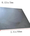 Pro Grade 99.9 Percent Pure Graphite Block Plates For Electrolysis And Molds, 2.8 X 2.4 X 0.12 Inch Size
