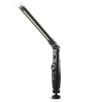 Side view of Portable LED Work Light With 700 Lumens COB, Foldable And Rechargeable 3200mAh Battery, Magnetic Cordless Inspection Light