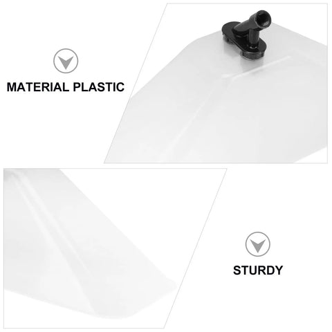 Windproof Sprayer Nozzle Cover With Dual Head Mist Sprayer For Agricultural Power Sprayers durable plastic hood close-up.