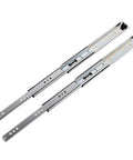 Two Beefy 20 Inch Full Extension Drawer Slides With Ball Bearing 250 Lb Capacity Industrial Cabinet Rails Zinc Plated Steel
