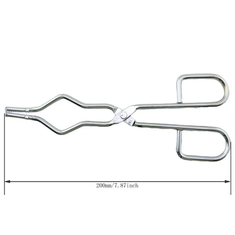 Stainless Steel Crucible Clamp 8 Inch Beaker Clamp For Laboratory Soldering And Heating Ceramics Tongs Durable Rustproof Grip 20cm Handle