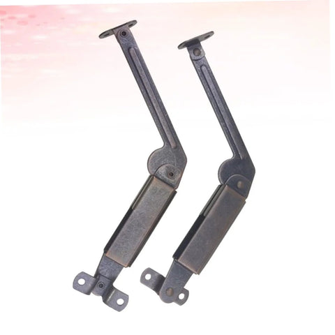 2 Piece Antique Copper Safety Spring Supports For Cabinets And Furniture angled view