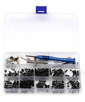 Thinking Process: white plastic RC car screw box kit, 175x100x25mm, with tools and pins