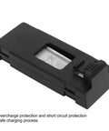 Close-up of Five Pack 3.7V 1800mAh Drone Battery with safety features visible for E88 E88Pro E525 Pro and quick swaps