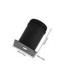 Adjustable Four Pack Furniture Leg Set Stainless Steel Black Heavy Duty Leveling Feet With Floor Protection, single leg with dimensions