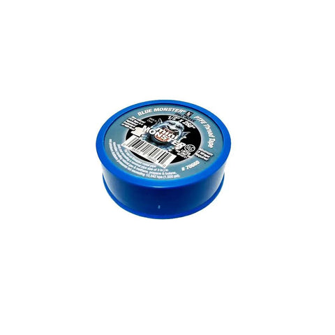 Monster Roll PTFE Thread Seal Tape Blue Half Inch By Two Hundred Sixty Inch For High Pressure Sealing Up To Ten Thousand PSI