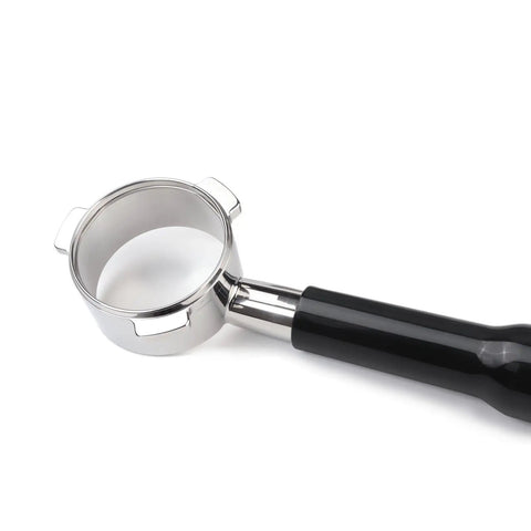 54mm Bottomless Naked Portafilter For Breville Sage Barista Series Espresso Machines Including Barista Express Pro Touch Infuser Duo Temp Pro BES870 BES878 BES880, stainless steel with black handle