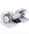 Top Shelf 110V Dental Polishing Lathe With Riproaring 550W Motor And Blistering 3000RPM Speed on standard workbench.