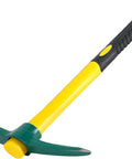 15 Inch Pick Mattock Hoe With Forged Adze Head And Plastic Coated Fiberglass Handle One And A Half Pound Beast Weeding Tool