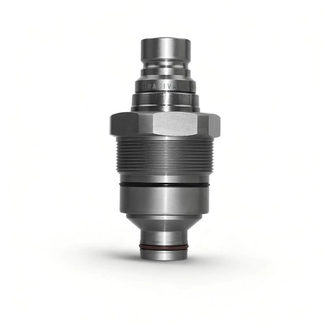 Flat Face Hydraulic Coupler Set For 48mm ISO 16028 Male And Female 7246799 Beefed Up Replacement Part For 4BD4FH front view