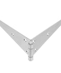 Heavy Duty Galvanized Iron Door Hinge With Wear Resistant Protective Coating Slotted Bearing For Outdoor Use On Garden Gates And Exterior Door Installations