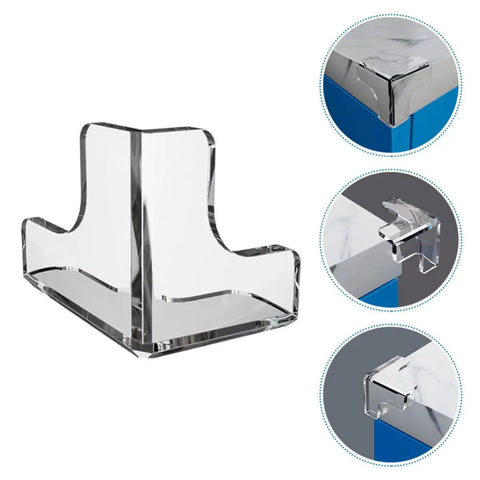 Soft PVC Corner Protectors For Desks And Sofas, 10 Pack, Easy No Tools Required Installation, clear edge guards shown on furniture corners