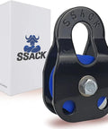Heavy Duty Snatch Block Pulley For Winches With Synthetic Rope Compatibility And 29000 Lbs Max Load Off Road Recovery Gear Black Finish