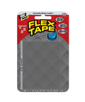 Mini Clear Rubberized Waterproof Tape For Quick Patch Up And Leaks, package of two 3 in x 4 in patches, front view