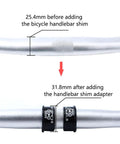 4 Pack Aluminum Alloy Bicycle Handlebar Shim Adapters Spacers 25.4mm To 31.8mm Easy Fit Conversion for MTB