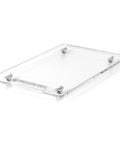 Heavy Duty Slide Out Rolling Dolly For Kitchen Counter Appliance Glide Tray With Sturdy Pull Handle Easy Wipe Down Finish And Effortless Mobility Design, clear acrylic tray with wheels.
