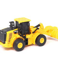 1:64 Scale RC Cat 950M Wheel Loader Toy Truck - Battery Powered, Plastic Construction, Realistic Yellow Beefy Mini Rig For Collectors And Kids, Model 26003.