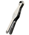 Alloy Pocket Tweezers For Camping And Hiking Gear, compact portable tool with rust-resistant build, close view of tip and design.