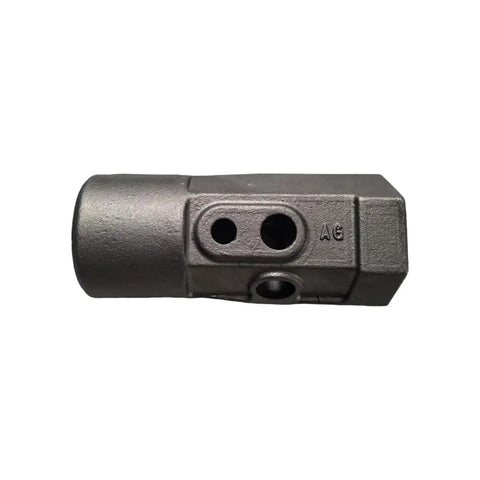 Heavy Duty 2 Inch Female Hex Auger Bit Adapter Repair Hub Replacement Connector For Standard Drill Shaft surface view showing durable alloy material.
