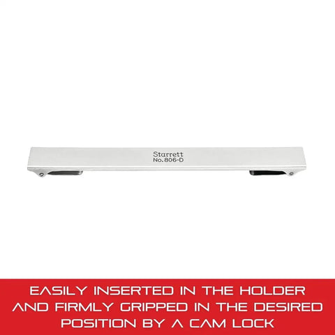 Thickness Gauge Holder For Precision Measurement Dual End Clamp Securing Gauge Stock From .001 .025 Inch Dull Nickel Finish