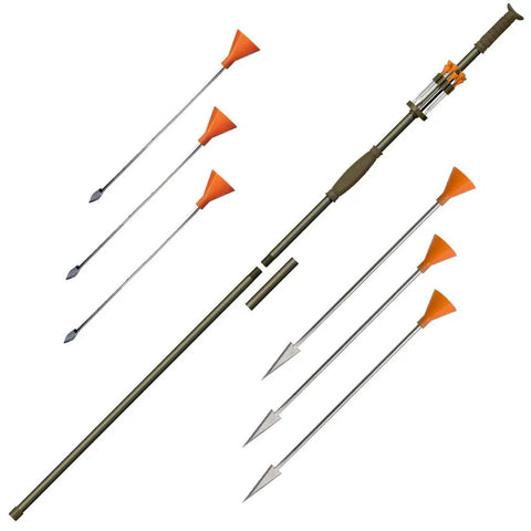 Beast Mode Big Bore.625 Blowgun with Stock Master Design, darts and parts for hunting and target practice, Tim Wells Signature.