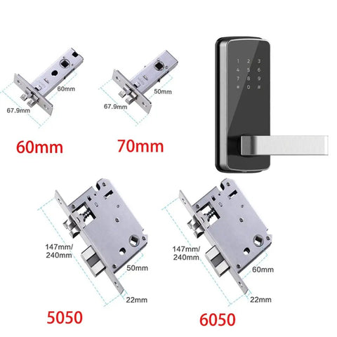 Upgrade Your Pad With This Sleek And Hassle Free Electronic Door Lock A Heavy Duty Keyless Smart Lock That Slaps With App Control For Ultimate Home Security Next Level Apartment Security And Easy Setup For Any Door, showing dimensions of smart lock components.