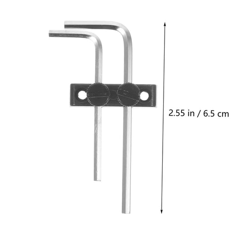 Guitar Wrench Holder For Headstock Key Storage, Easy Install Tremolo Maintenance Tool in metal, 2.55 in size view