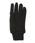 MultiMaster PVC Dotted Jersey Grippy Gloves 12 Pack Large Brown Waterproof Reusable Ambidextrous Work Gloves For Wet Jobs And Heavy Duty Hand Protection In Cleaning Dishwashing Maintenance showing full view of one glove