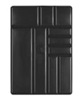 10 Compartment Organizer Tray In Black For Drawer Storage, Ultra Slim 1.5 Inch Tall, top view showing compartments