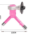 Zero Drama Pet Water Dispenser With Automatic Dog Kettle And Cat Bottle Stainless Steel Nozzle for small pets, 13CM pink water spout.