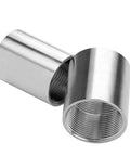Heavy Duty 304 Stainless Steel Pipe Coupling 1 Inch Npt Female X Female 1 1/2 Length, showing dual female ends for plumbing use.