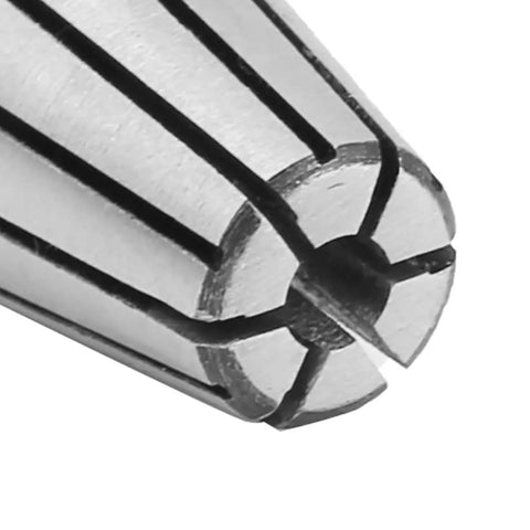 Close-up of Top Gear Precision ER11 CNC Collet Chuck made from tough 65Mn spring steel for secure tool holding.